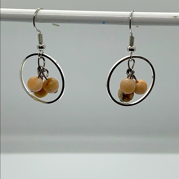 21049 Moonstone earrings - Picture 1 of 4